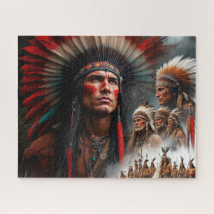 Indianische Männer Puzzle