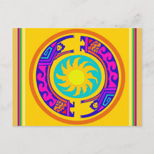 Indianische Regenbogen-Geister Postkarte
