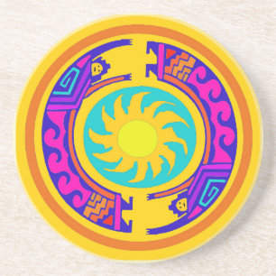 Indianische Regenbogen-Geister Untersetzer