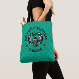 Indianische Rot-Schwarze Haida-Kunst Thunderbird Tasche