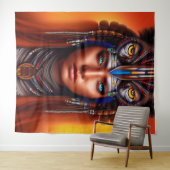 Indianischer Apache-Wandteppich Wandteppich (Beispiel (Horizontal))