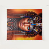 Indianischer Apache-Wandteppich Wandteppich (Vorderseite (Horizontal))