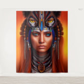 Indianischer Apache-Wandteppich Wandteppich (Vorderseite)