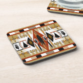 Indianischer Bärenkork-Untersetzer Getränkeuntersetzer (Linke Seite)