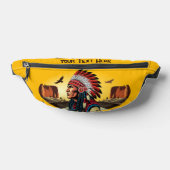 Indianischer Chef der wilden Landschaft Sunset Bauchtasche (Ablage )
