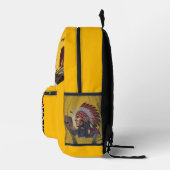 Indianischer Chef der wilden Landschaft Sunset Bedruckter Rucksack (Rechts)