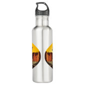 Indianischer Chef der wilden Landschaft Sunset Edelstahlflasche (Rückseite)