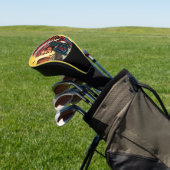 Indianischer Chef der wilden Landschaft Sunset Golf Headcover (In SItu)