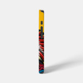 Indianischer Chef der wilden Landschaft Sunset iPhone Hülle (Linke Seite)