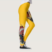 Indianischer Chef der wilden Landschaft Sunset Leggings (Rechts)