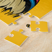 Indianischer Chef der wilden Landschaft Sunset Puzzle (Seite)