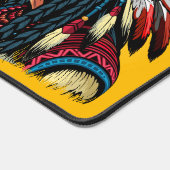 Indianischer Chef der wilden Landschaft Sunset Schreibtischunterlage (Ecke)