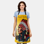 Indianischer Chef der wilden Landschaft Sunset Schürze (Getragen)