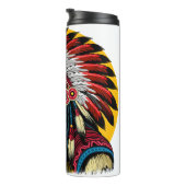 Indianischer Chef der wilden Landschaft Sunset Thermosbecher (Nach rechts gedreht)