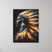 Indianischer Chef Leinwanddruck (Vorderseite)