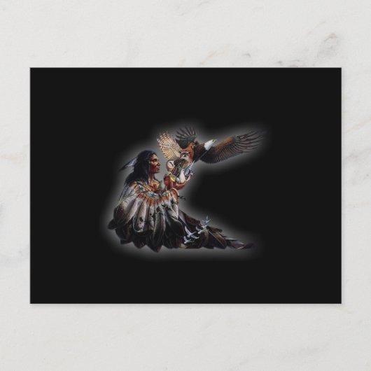 Indianischer Chef Postkarte (Vorderseite)