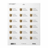 Indianischer Geist Adressaufkleber (Vorne)