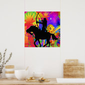 Indianischer Hunter Poster (Küche)