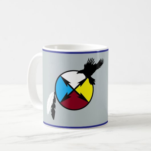 Indianischer Kaffee-Cup Kaffeetasse (Vorderseite Links)