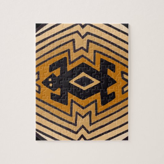 Indianischer Mimbres-Bär Puzzle (Vertikal)