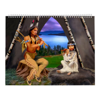 Indianischer Monats Kalender der Native Americans