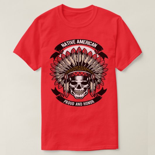 Indianischer Schädel 4 T-Shirt (Design vorne)