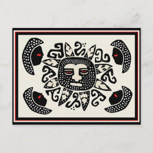 Indianischer Sonnengott der Stämme Postkarte