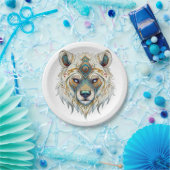 Indianischer Spiritueller Wolf Pappteller (Party)