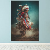 Indianischer Tänzer Leinwand (Insitu (Holzboden))