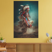 Indianischer Tänzer Leinwand (Insitu (Wohnzimmer))
