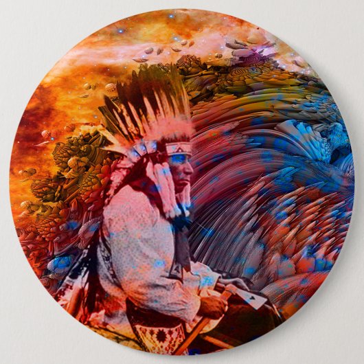 Indianischer Traum Button (Vorderseite)