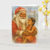 Indianischer Weihnachtsmann Weihnachtskarte Karte (Gelbe Blume)
