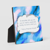 Indianisches amerikanisches Sprichwort Inspiration Fotoplatte (Vorderseite)