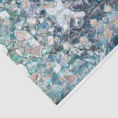 Indianisches amerikanisches Tribal Classic Blue Ta Seidenpapier (Ausschnitt)