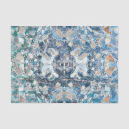 Indianisches amerikanisches Tribal Classic Blue Ta Seidenpapier