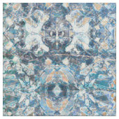 Indianisches amerikanisches Tribal Classic Blue Ta Stoff (Nahaufnahme)