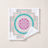 Indianisches Aztekenmuster Badhandtuch Set (Waschlappen)