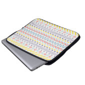 Indianisches Aztekenmuster Laptopschutzhülle (Vorne Knopf)