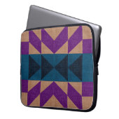 Indianisches Aztekenmuster Laptopschutzhülle (Vorderseite Links)