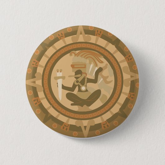 Indianisches Design der Native Americans Button (Vorderseite)