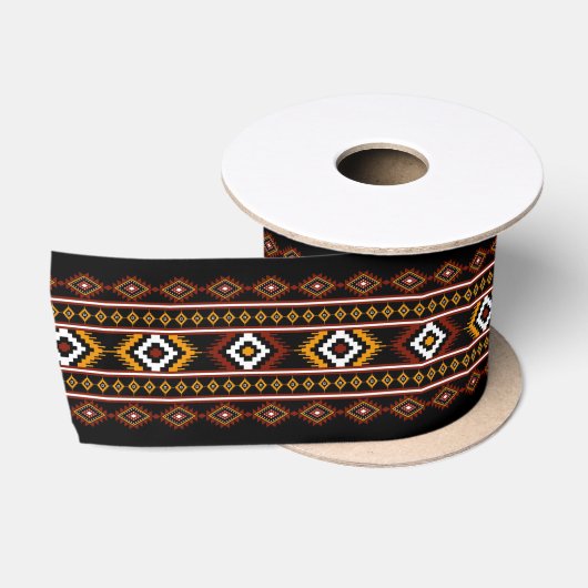 Indianisches geometrisches Muster der Native Ameri Satinband (Spule)