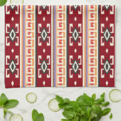 Indianisches geometrisches Muster Küchentuch (Gefaltet)