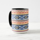 Indianisches geometrisches Muster Tasse (Vorderseite Links)