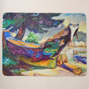 Indianisches Kriegskanu Emily Carr Sherpadecke