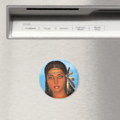 Indianisches Mädchen Magnet (In Situ (Geschirrspüler))