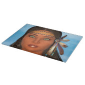 Indianisches Mädchen Schneidebrett (Ecke)