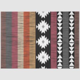 Indianisches Muster für farbenfrohe Linien Seidenpapier