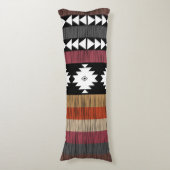 Indianisches Muster für farbenfrohe Linien Seitenschläferkissen (Vorderseite Vertikal)