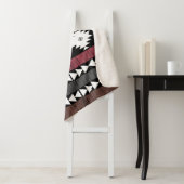 Indianisches Muster für farbenfrohe Linien Sherpadecke (Beispiel)