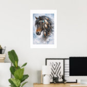 Indianisches Pferd - Poster (Heimbüro)